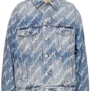 Balenciaga Logo Denim Jacket